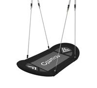 OutdoorToys Fabric Boat-Style Children's Swing Seat in Black OutdoorToys Black