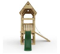 OutdoorToys FarmPlay Mini Loft Climbing Frame with Slide for Kids in Green OutdoorToys Green