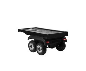 OutdoorToys Licensed Actros 12V Ride On Lorry Trailer - Black
