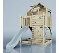 OutdoorToys PolarPlay Kids Scandinavian Style Climbing Platform & Playhouse - Astrid Mist in Beige OutdoorToys Beige