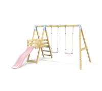 Rebo Premium Double Swing With Deck - Flex Dusky Pink