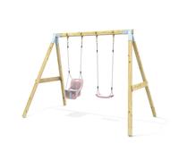 OutdoorToys Premium Double Swing - Standard & Baby Dusky Pink OutdoorToys Pink