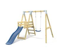 OutdoorToys Premium Single Garden Swing with Deck for Kids- Flex Navy Blue OutdoorToys Blue