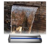 OutdoorWaterfallFountainKit54 CascadeSpillwayWaterFeatureforGardenCourtyardDeckDecorativeBackyardWaterfallwithOverflowOutlet