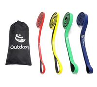 OUTDOXY Resistance Bands Set of 5(4) - Pull Up Assistance for Men & Women, Heavy Duty Stretch Exercise Bands for Working Out, Muscle Training