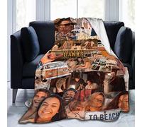 Outer Banks Fleece Throw Blanket, Ultra Soft Cozy Luxury Fuzzy Blanket for Couch Bed Sofa, Lightweight Warm Plush Blankets Bedding for All Season