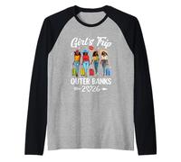 Outer Banks Girls Trip 2026 Birthday Squad Women Vacation Raglan Baseball Tee