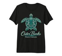 Outer Banks Mandala Turtle Carolina Tropical Beach Premium T-Shirt
