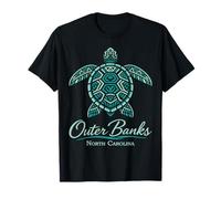 Outer Banks Mandala Turtle Carolina Tropical Beach T-Shirt