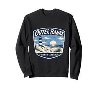 Outer Banks North Carolina Lighthouse Beach Ocean Sunset Sweatshirt