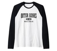 Outer Banks North Carolina Raglan Baseball Tee
