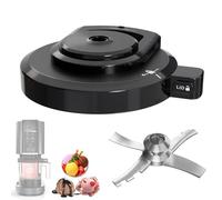 Outer Bowl Lid with Paddle for Ninja NC301 Ice Cream Maker, Reusable Creami Lid Replacement with Blade, Creami Replacement Parts Compatible with NC299AMZ/NC301/NC300/NC201/NC101 Series