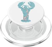 Outer Cape Cod MA Lobster Map Silhouette PopSockets PopGrip for MagSafe