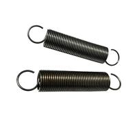 Outer Diameter 26 mm Spring Steel Tension Spring, Length 70 mm Extension Spring with Double-open Hook, 2 Pcs