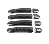 Outer Door Handle Car Exterior Door Handle Covers Accessories Replacement for Seat for Leon MK1 for Toledo for Ibiza for Altea for Arosa for Cordoba 1997-2017 Car Door Handle Cover(Color:Black,Si