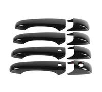 Outer Door Handle Car Exterior Door Handles Trim Cover Decoration Stickers ABS Replacement for Dodge for Durango/for Chrysler 300C 2011-2021 Door Handle (Color : Black)(Black)