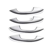 Outer Door Handle Cover Compatible With Benz For C-Class 2015 2016 2017 2018 2019 2020 2021 Silver Chrome Exterior Door Handle Cover Trim Cap Kit LHD Auto Parts