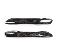 Outer Door Handle Cover Compatible with Porsche for 718 911 for Boxster for Cayman Real Carbon Fiber Car Exterior Door Handle Cover Doorknob Shell with Sensor Hole
