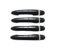 Outer Door Handle Door Handle Cover Trim Handles Covers for Renault for Scenic 2 Ii MK2 Accessories Plastic Imitation Carbon for Fiber(KN)