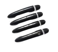 Outer Door Handle Door Handle Cover Trim Handles Covers for Renault for Scenic 2 Ii MK2 Accessories Plastic Imitation Carbon for Fiber(K1)