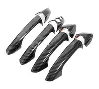Outer Door Handle For B&enz For CLA CLA-Class 2014-2019 Full Coverage Single Hole Door Handle Cup Pull Decorative Accessories Protector Anti-Scratch Compatible With(1 Smart Carbon Fiber Pattern)