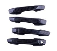 Outer Door Handle For Mitsubishi for Eclipse for Cross 2018-2020 8pcs Car Door Handle Cover Trim Without Keyless Entry Carbon Fiber