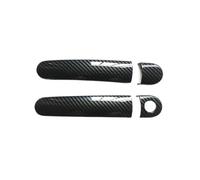 Outer Door Handle for Seat for Ibiza 6J for Mk4 6L Mk3 FR for Cupra 2004 2005 2010 Plastic Imitation Carbon for Fiber Car Exterior Door Handle Cover Trim(2DK1)