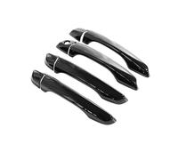 Outer Door Handle For Vauxhall For Corsa 2020 2021 2022 2023 Gloss Black Outer Door Handle Cover Styling Sticker Trim Car Accessories Door Handle(4Handle 1 Keyhole)