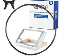 Outer frame window seal, compatible with Dometic Midi Heki roof window, 239 cm long, black, EPDM, suitable for BG 1521, 209/069, for Midi Heki Style, forced ventilation conversion seal for caravans