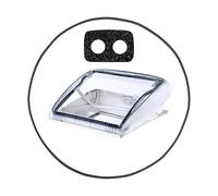 Outer frame window seal, compatible with Dometic Mini Heki roof window, 165 cm length, black, EPDM, suitable for BG 1327, 209/656, for Mini Heki Style Plus 177520, 177530, 177540, 177550 roof hatch