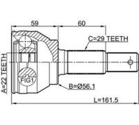 Outer Joint Kit for Nissan Juke 1.6 Atm 2010- New