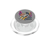 Outer Oasis Astronaut Retro Space Adventure PopSockets PopGrip for MagSafe