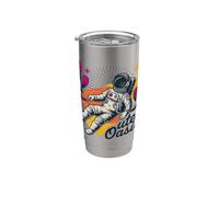 Outer Oasis Astronaut Retro Space Adventure Stainless Steel Insulated Tumbler
