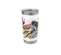Outer Oasis Astronaut Retro Space Adventure Stainless Steel Insulated Tumbler