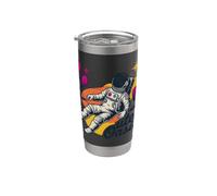 Outer Oasis Astronaut Retro Space Adventure Stainless Steel Insulated Tumbler