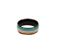 Outer Peace Black Stainless Steel Disability Pride Ring | Durable and Elegant Symbol of Strength, Unity, and Inclusivity | Unisex Pride Jewelry for Everyday Wear or Thoughtful Gift, multiple