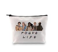Outer Pogue Life Banks Zipper Pouch OBX North Carolina Friends John B JJ Pope Kiara Makeup Bag for Women (Beige)