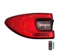 Outer Rear Tail Light LED Smoked Red Right With Bulb Holder