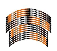 Outer Rim Sticker for CRF450R CRF300L CRF250R CRF400RX CRF125 CRF150 Reflective Motorcycle Wheel Sticker Motocross Rim Stripe Decals Motorcycle Hub Decals