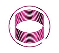 Outer Rim Sticker for K&awasaki for N&INJA Ninja250 300 400 650 Motorcycle Wheel Hub Sticker G&eneral 17 Inch Reflective Rim Stickers Motorcycle Hub Decals(Pink)