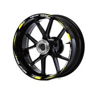 Outer Rim Sticker for Pcx125 PCX125 Motorcycle Wheel Sticker Reflective Scooter Rim Decal 14 Inch Stripe Tape Waterproof Motorcycle Hub Decals