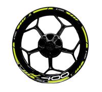 Outer Rim Sticker for Z400 Motorcycle 17 Inch Wheel Hub Modified Decal Decorative Rim Waterproof Reflective Stickers Motorcycle Hub Decals