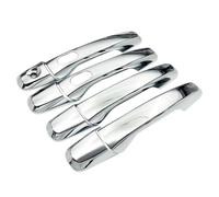 Outer Side Door Handle Cover Trim with Smart Hole for Ford for Explorer 2011-2018(Chrome Silver)