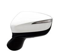 Outer Side Rearview Mirror Assembly With Folding Heating Blind Spot Monitoring For MAZDA CX-5 2015 2016 BLNETU(White-8PINS-Left)