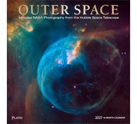 Outer Space 2027 Square Plato FOIL (Outer Space | 2027 12 x 24 Inch (Hanging) Monthly Square Wall Calendar | Foil Stamped Cover | Plato | Universe Cosmos Inspiration)