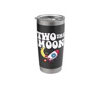 Outer Space 2nd Birthday Party Theme Two The Moon Astronaut Stainless Steel Insulated Tumbler