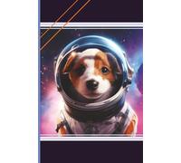 Outer Space Astronaut Jack Russell Terrier 5x7 Journal Notebook