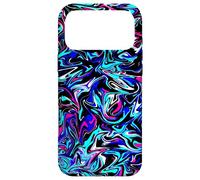 Outer Space Blue Black Purple Modern Swirl Abstract Pattern Case for iPhone 17 Pro Max