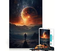 Outer Space Dreams Jigsaw 1000 Pieces for Adults Cognitive Toy Bonding Time Pattern Assembly Santa Wish Item (50x75cm)