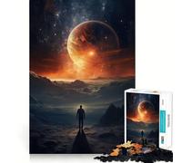 Outer Space Dreams Jigsaw Puzzle 1000 Piece for Teenagers Mind Skill Toy Peaceful Fun Design Assembly Unique Gift (38x26cm)